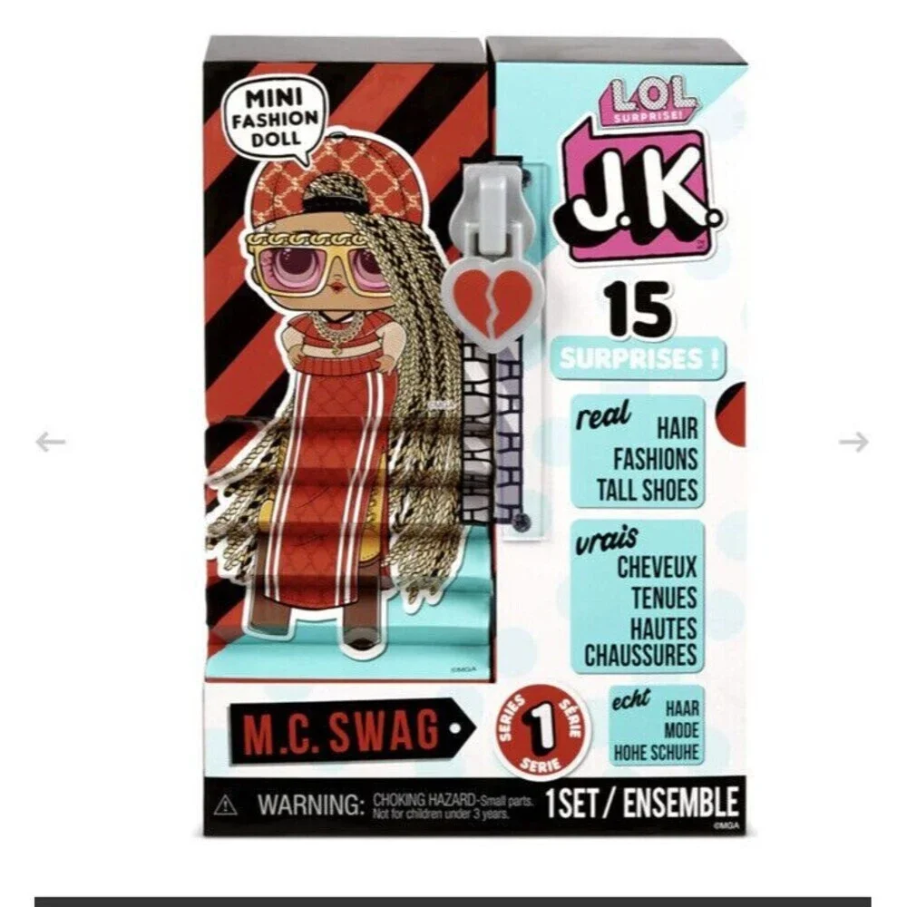 LOL Surprise JK Mini Fashion Doll Series 1 M.C. SWAG with 15 Surprises Brand NEW